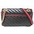 Borsa a tracolla Gucci GG Marmont con catena Nero Rosso - vista 2