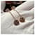 Hermès Gambade Clou de Selle Rose Gold Diamond Earrings Golden  - view 5