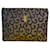Yves Saint Laurent Pochette en Toile Monogramme Marron et Noir  - vue 1