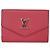 Portafoglio Louis Vuitton Porte Feuille Lock Mini in pelle Rosa