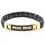 Bracciale in pelle Miu Miu Nero