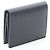Thom Browne Double Card Holder Leather Card Case Black - view 2