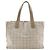 Chanel New Travel Line Nylon Canvas Tote Bag Braun Beige
