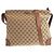 Borsa a Spalla Gucci GG Canvas Marrone Beige