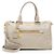 Borsa con zip Prada Vitello Daino Grigio