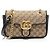 Gucci Matelasse GG Canvas GG Marmont Small Flap Bag Brown Beige