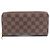 Portafoglio Zippy Louis Vuitton Damier Long Marrone