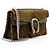 Borsa a tracolla Gucci GG Velvet Crystal Dionysus Medium E/W Marrone - vue 2