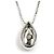 Collana Tasaki in oro bianco Au750 e diamanti Argento Metallico - vista 3