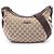 Borsa a tracolla Gucci GG Canvas e pelle Marrone Beige