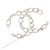 Spilla a catena traforata Chanel Coco Mark Argento Metallico - vista 3
