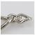 Spilla a catena traforata Chanel Coco Mark Argento Metallico - vista 5