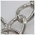 Spilla a catena traforata Chanel Coco Mark Argento Metallico - vista 7