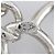 Spilla a catena traforata Chanel Coco Mark Argento Metallico - vista 9