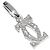 Pendente Cartier 2C in oro bianco 750 e diamante Argento Metallico