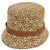 Cappello bucket in cotone jacquard Anagram Loewe Marrone - vista 2