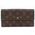Louis Vuitton Pochette Porte Monnaie Credit Monogram Long Wallet Marrone