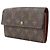 Louis Vuitton Pochette Porte Monnaie Credit Monogram Long Wallet Marrone - vista 2
