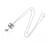Collana Chanel Coco Mark Argento Metallico  - vista 3
