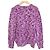 Autre Marque SLOANE 3G Tenjiku Moku Slub Strickpullover Lila - Ansicht 2