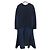 Autre Marque ELENDEEK Sweat Combo Maxi Kleid Blau Marineblau