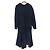 Autre Marque ELENDEEK Sweat Combo Maxi Kleid Blau Marineblau - Ansicht 2