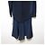 Autre Marque ELENDEEK Sweat Combo Maxi Kleid Blau Marineblau - Ansicht 7