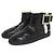 Botas curtas de shearling com fivela de strass Roger Vivier Preto
