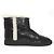 Botas curtas de shearling com fivela de strass Roger Vivier Preto - vista 3