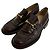 Mocassini in pelle Gucci Marrone - vista 2
