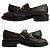 Mocassini in pelle Gucci Marrone - vista 4