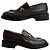 Mocassini in pelle Gucci Marrone - vista 5