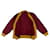 Cardigan en laine Yves Saint Laurent Bordeaux Jaune  - vue 2