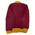 Cardigan en laine Yves Saint Laurent Bordeaux Jaune  - vue 3