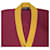 Cardigan en laine Yves Saint Laurent Bordeaux Jaune  - vue 5