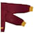 Cardigan en laine Yves Saint Laurent Bordeaux Jaune  - vue 6