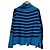 Autre Marque Top de punto de cuello alto HIROKO BIS Border Azul Azul marino - vista 2