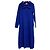 Autre Marque Ribstrickkleid green label relaxing Blau