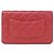 Portafoglio con catena Chanel Timeless Classic Rosso - vista 2