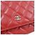 Portafoglio con catena Chanel Timeless Classic Rosso - vista 5