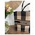 Dior Book Tote Canvas Tote Bag mit Karomuster Schwarz Beige - Ansicht 5