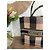 Dior Book Tote Canvas Tote Bag mit Karomuster Schwarz Beige - Ansicht 6