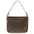 Borsa a Spalla Louis Vuitton Monogram Hudson GM Marrone - vista 2