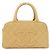 Borsa Boston Chanel 20996 in pelle di vitello granulata beige