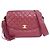 Chanel 03740 Schultertasche aus Bordeaux Lammleder