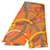Hermès Sciarpa Hermes Maxi Twilly Cavalcadour Multicolore Arancione  - vista 1