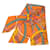 Hermès Sciarpa Hermes Maxi Twilly Cavalcadour Multicolore Arancione  - vista 2
