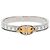 Hermès Hermes Mini Clic Clac PM Chaine d'Ancre Bracciale Argento D'oro