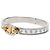 Hermès Hermes Mini Clic Clac PM Chaine d'Ancre Bracciale Argento D'oro - vista 2