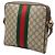 Borsa a tracolla e a spalla Gucci GG Supreme Sherry Line Ophidia Marrone Rosso Verde - vista 2
